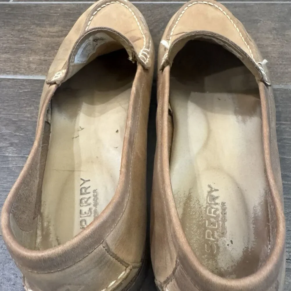 Sperry Top-Sider Women’s Seaport Leather Penny Loafers Tan STS82848 Size 11